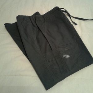 🌺 3/$15 Cherokee Gray Cargo Scrub Pants
